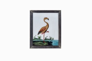 Indian glass painting of a wader (medium)