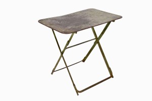 Folding French bistro table Ref B side