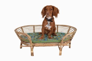 Bamboo dog bed