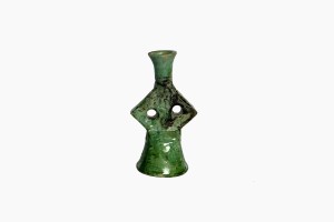 Small abstract Zagora candlesticks with two holes PG