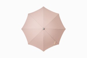 Riviera parasol pink stripe top view