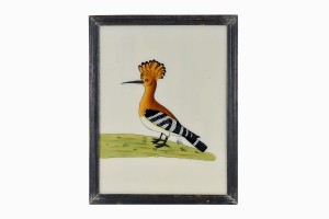 Indian glass painting of a hoopoe (large)