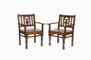 Lodhi dark wood chairs