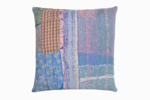Kantha stitch cushion lg sq KAN 24