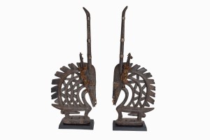 Pair of Bamako headresses