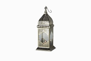 Jaipur Lantern Silver-Clear
