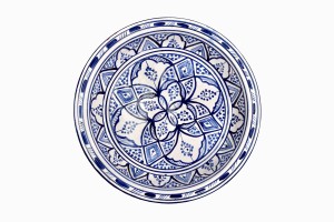 Safi blue and white platter Ref 1