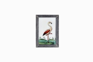 Indian glass painting of a wader (small)