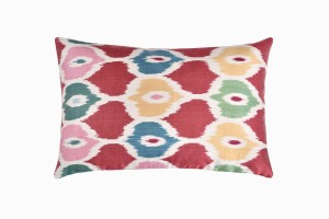 Rectangular silk Ikat Cushion Ref 5