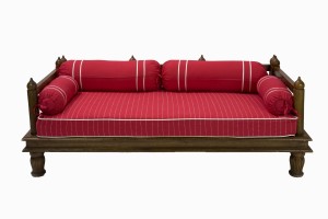 Haveli dark wood sofa