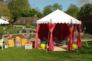 Colourful 4m Pavilion at Holland Park Orangery, West London