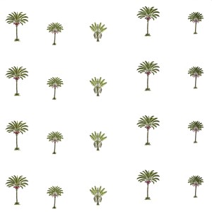 Palm tree drape