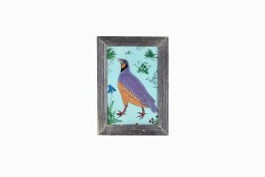 Indian glass painting of a partridge (small)