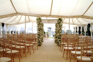 Triple Maharaja used as a ceremony tent