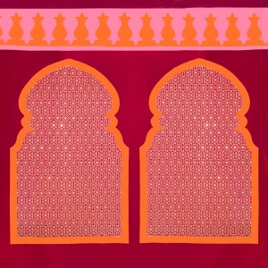 Magenta Fez panel wall