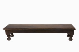 Haveli dark wood low table/bench