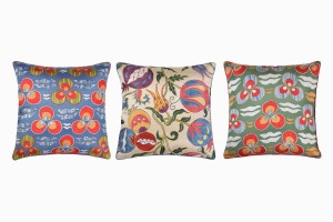 Uzbeki embroidered cushion Group