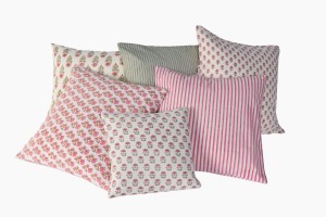 Block print cushions