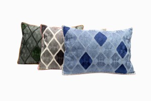 Diamond pattern cushions