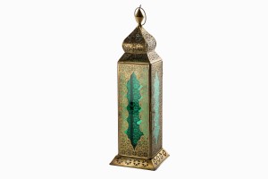 Istanbul Lantern Brass-Green