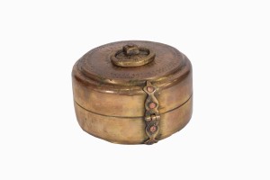 Brass chapati box small