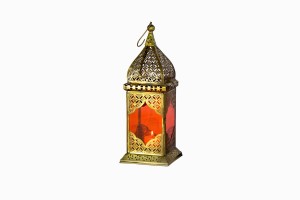 Jaipur Lantern Brass-Orange