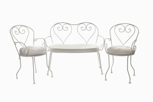 Deauville heart two seater sofa and chairs