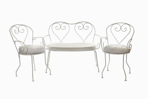 Deauville heart two seater sofa and chairs