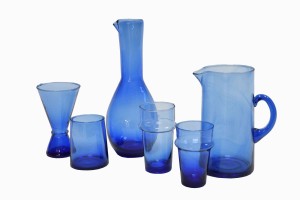 Blue Beldi glassware