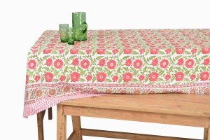 Red flower tablecloth TC4