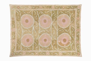 Vintage Uzbeki king size bed spread