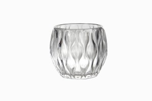 Swedish clear glass votive Ref 1
