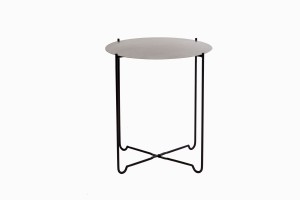 Delphi side table silver top