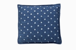 Dot design square 50cm indigo cushions