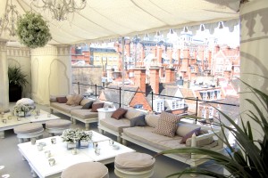 Venue pic private roof terrace Mayfair