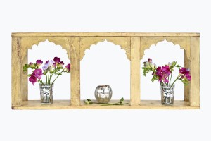 3 arch wooden wall unit 1