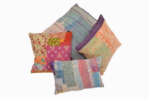 Vintage kantha cushions