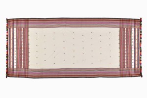THR87 Fine wool multicolour throw