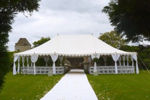 Mahal used as a ceremony tent