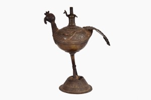 Bronze bird oil lamp 1 PG
