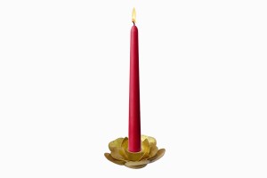 Golden leafcandle holder 10cm Tall pic for candle PG