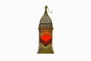 Jaipur Lantern Brass-Red
