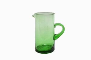 Beldi glass jug green