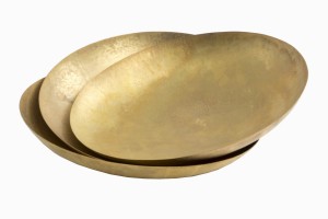 Hand beaten brass bowls from Tamil Nadu