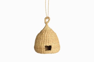 Ugandan straw bird house Ref 2 hanging