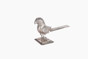 Indian silver bird ornament