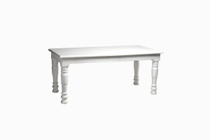 Lodhi white wood garden table