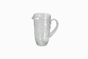 Bubble glass jug clear