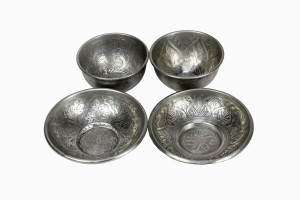 Assorted Decorative Silver Bowls