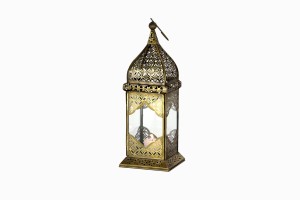 Jaipur Lantern Brass-Clear